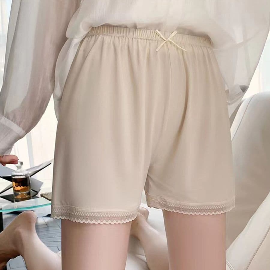 Summer Anti-Exposure Lace Safety Pants for Women, Wearable Outside Without Curling, Anti-Exposure, High-Waisted, Loose Leggings