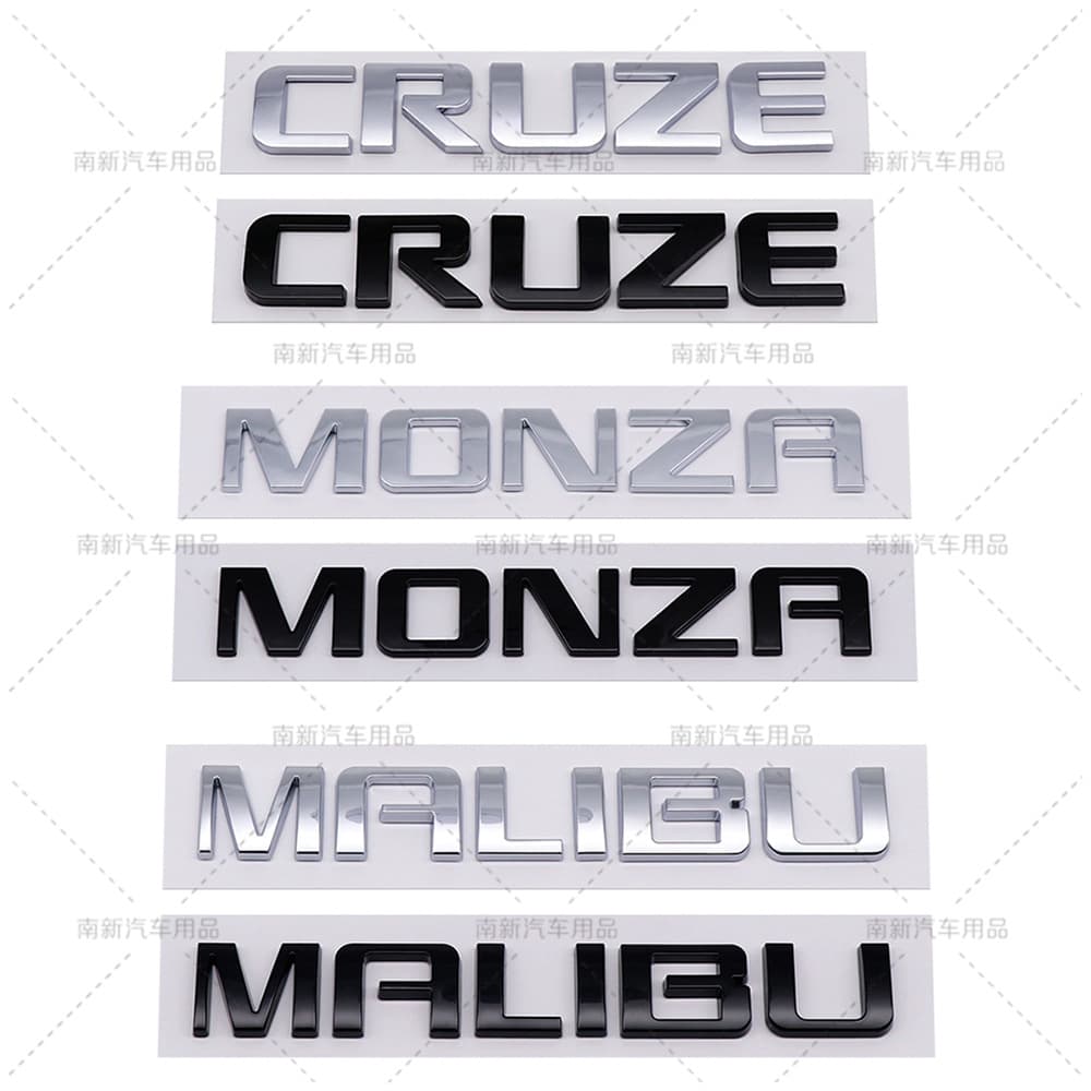 ABS Material Body Stickers for Chevrolet Cruze Monza Malibu Car Decals Easy to Apply Durable and Resistant to Weathering