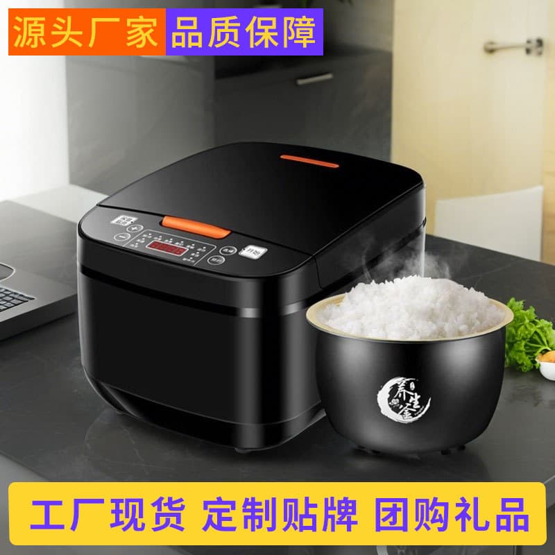 SAST 5L Large Capacity Non-Stick Ball Pot Rice Cooker, Smart Timer and Keep Warm, Multi-functional for 3-4 People