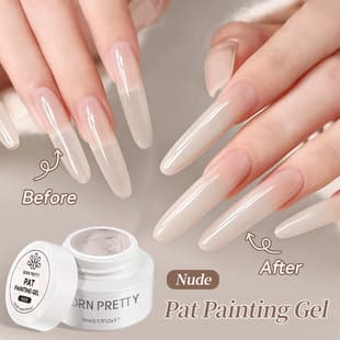 BORN PRETTY Concealer Nail Sponge Gel, Custom Nude Skin Tone, Cuticle Line Concealer, Gradient and Smudge Art Gel