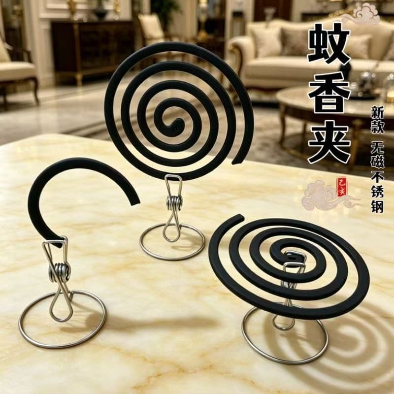 Photo holder stainless steel business card holder mosquito coil clip card holder broken incense clip decorative multifunctional clip photo holder