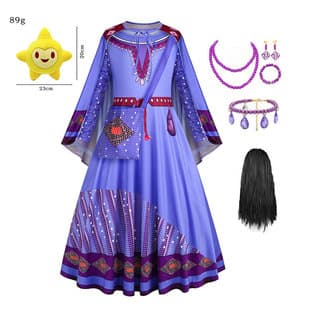 Wish Elsa Princess Three-Piece Set Cosplay Wish-Inspired Children's Princess Dress Wish New Cape Three-Piece