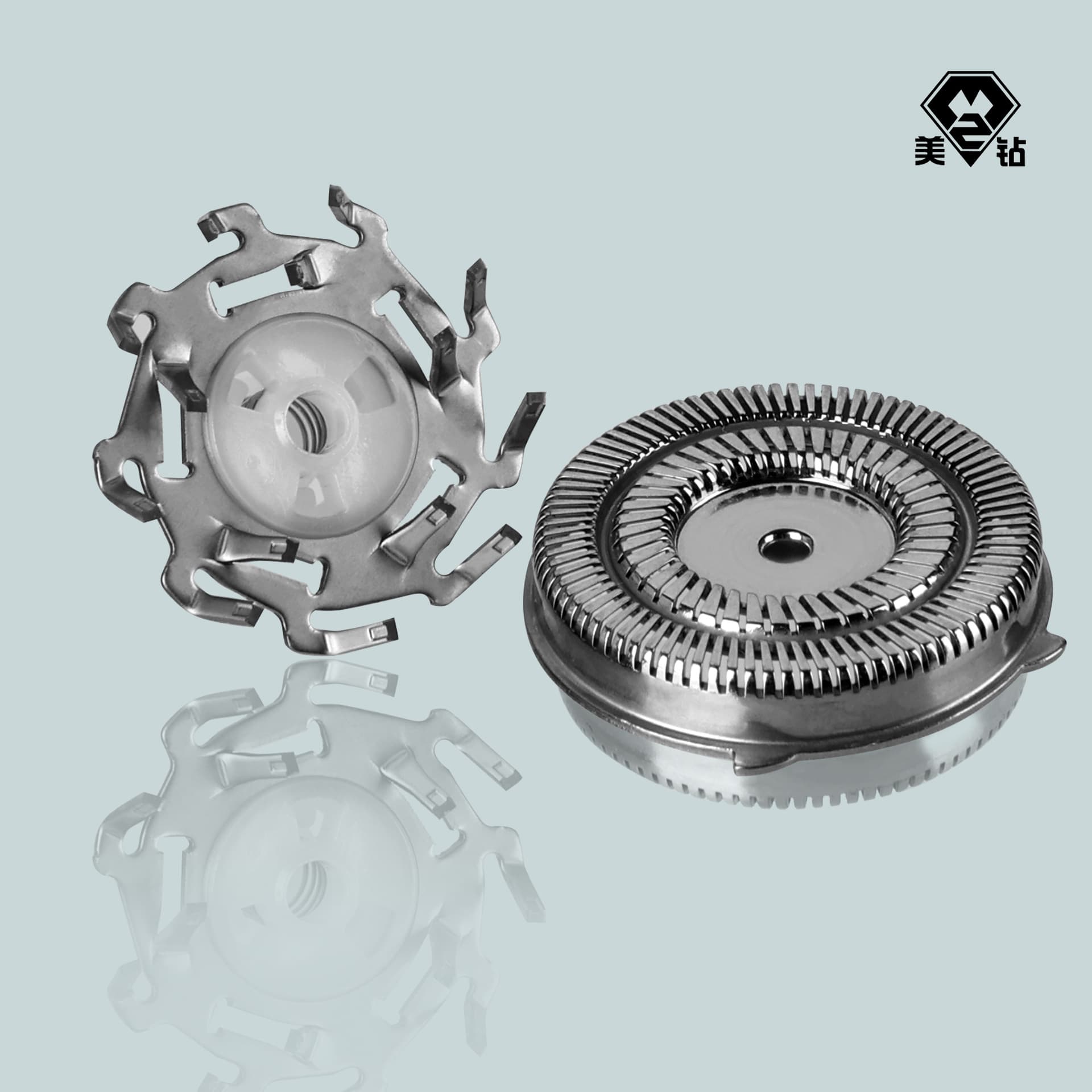 Source factory Meizuan electric rotary shaver head blade net bald head machine multi-head shaver head assembly accessories