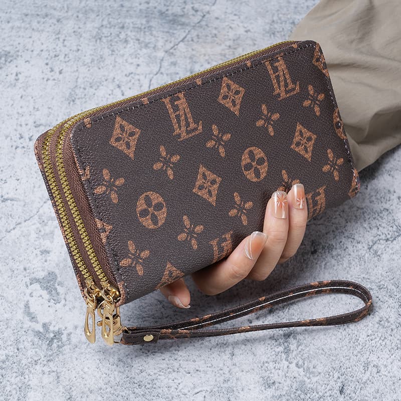 Women's Wallet 2023 New Style Long Wallet for Women Fashion Double Layer Zipper Large Capacity Purse