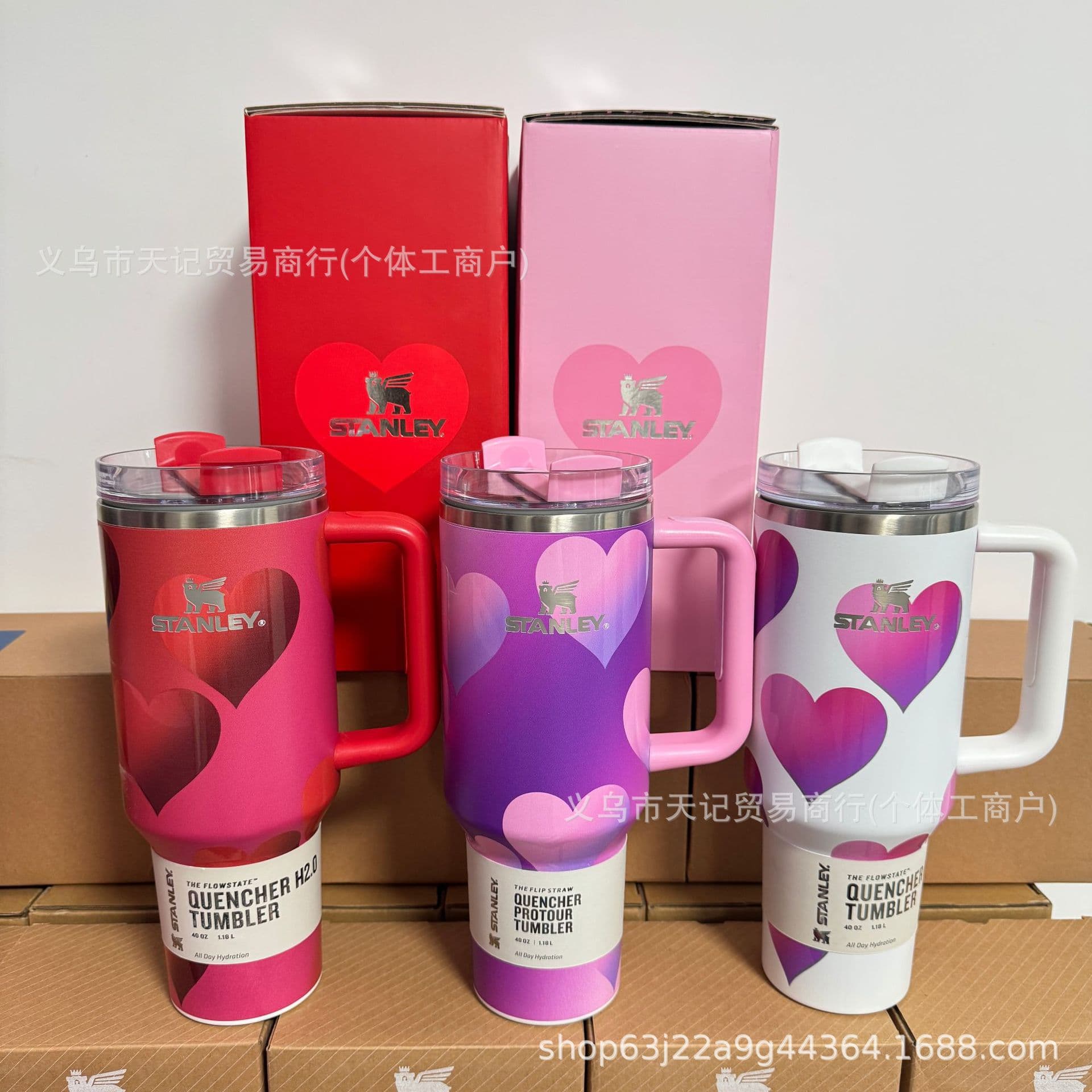 Cross-border Amazon eBay Stanley Stanley 2nd Gen New Valentine's Day 40OZ Stainless Steel Car Insulated Cup