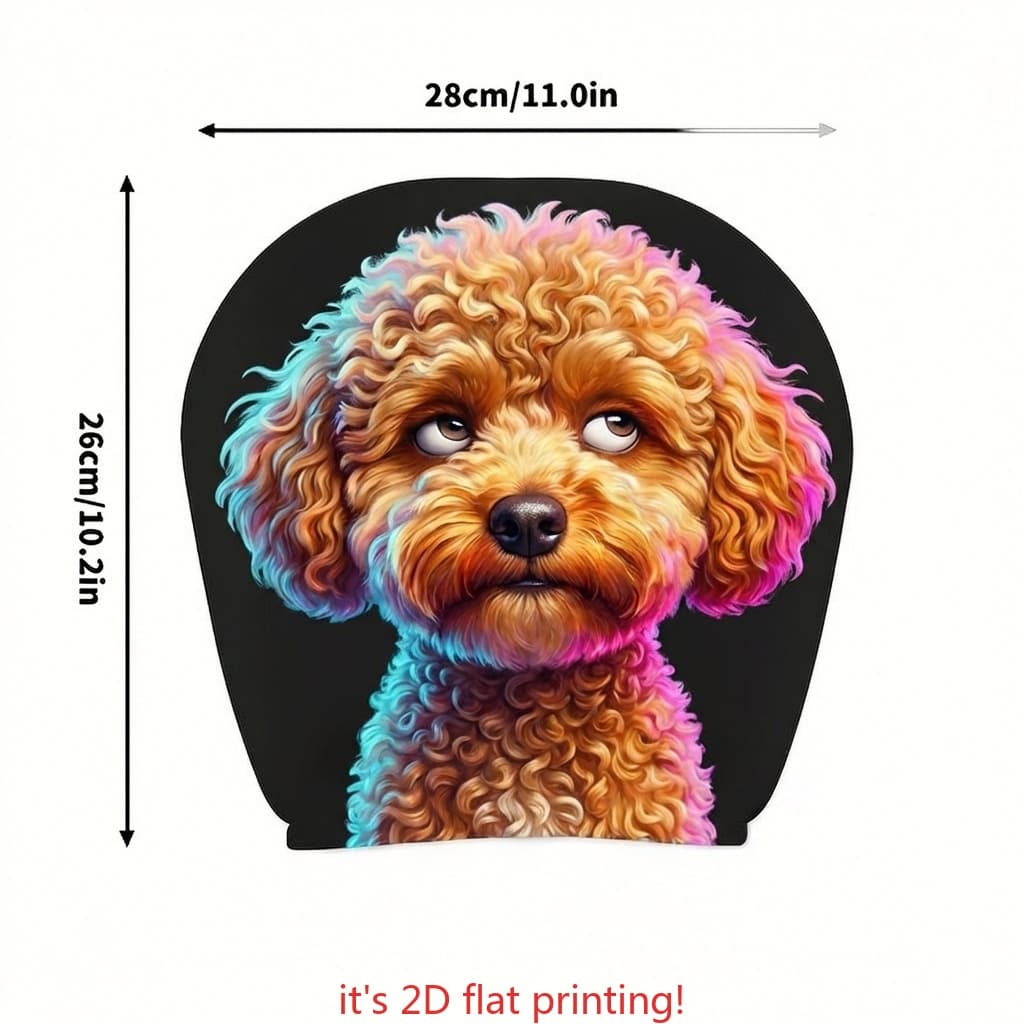 Double-Sided Printed Car Headrest Cover, Fun and Quirky Designs, Rinse Clean with Water, No Worry About Dirt Even at the Car Wash