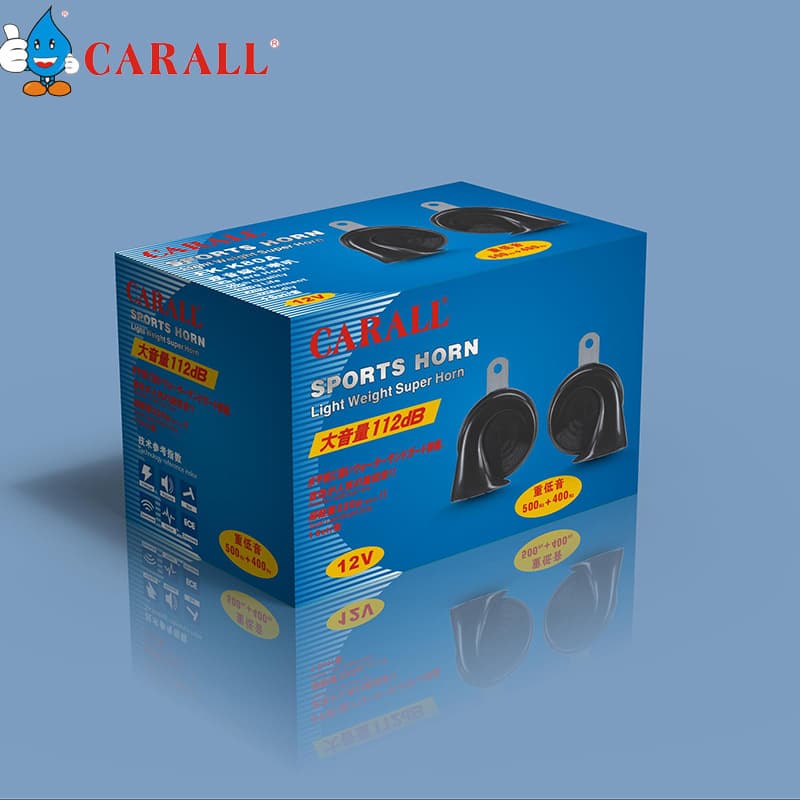 K80A car universal snail horn super loud 12v high bass horn waterproof car whistle snail horn
