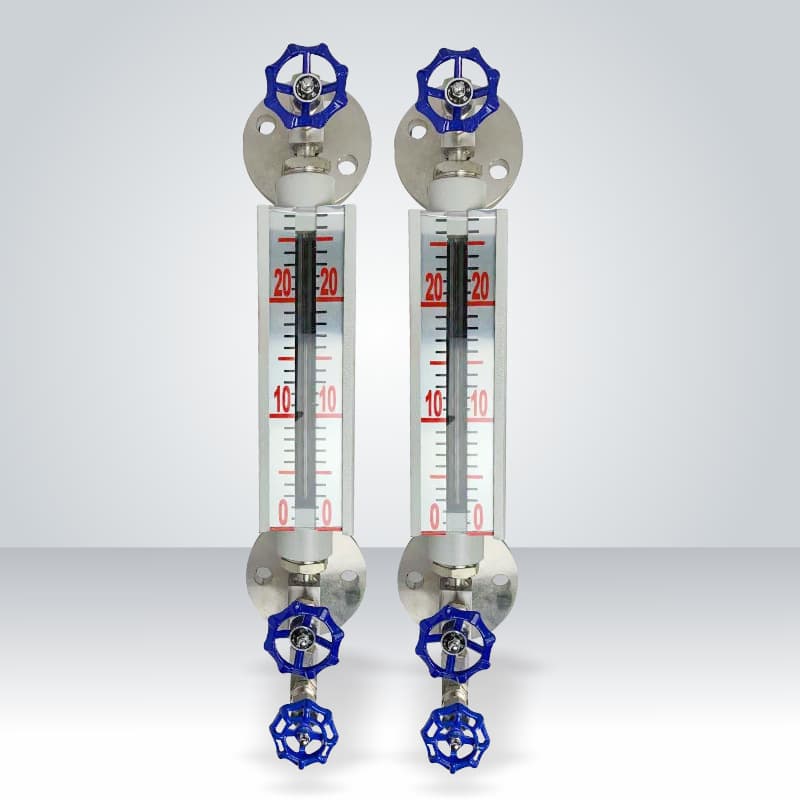 Two-Color Quartz Tube Level Gauge with Lighting Lamp, Quartz Tube Bicolor Water Level Gauge
