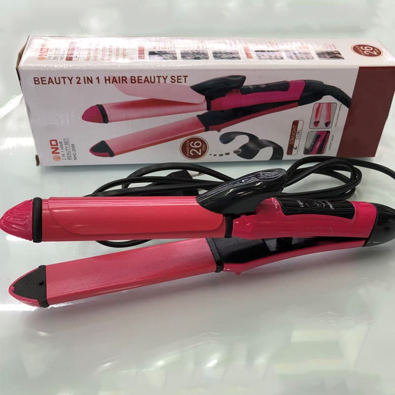 Two-In-One Straightening And Curling Iron Bangs Inner Lock Straightening Device Electric Clip Board Wholesale Pricing