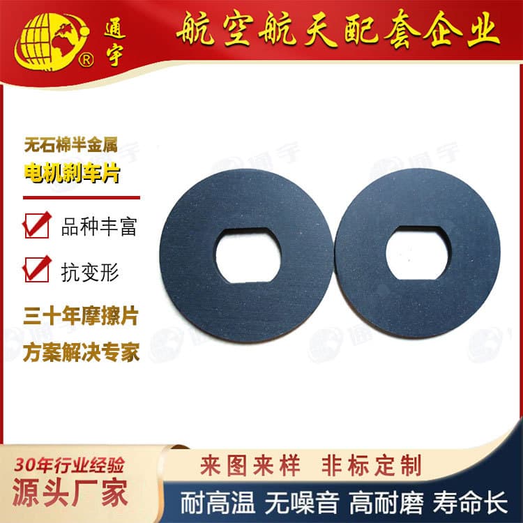 Custom Asbestos-Free Semi-Metallic Brake Lining, Motor Brake Pads