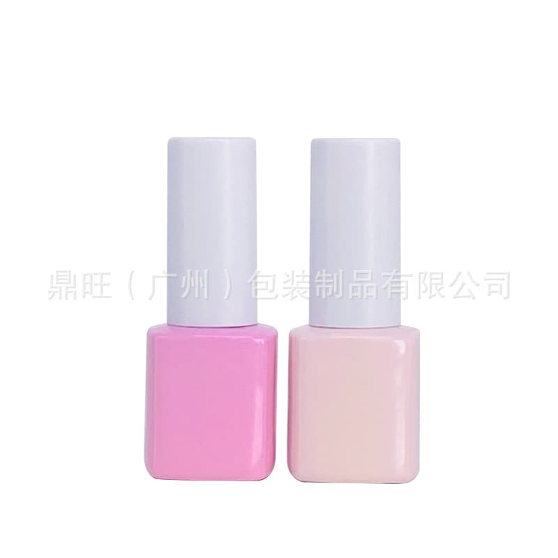 Supply 7ml nail polish bottle, light-blocking empty glass gel polish bottle, functional gel cosmetic sample bottle