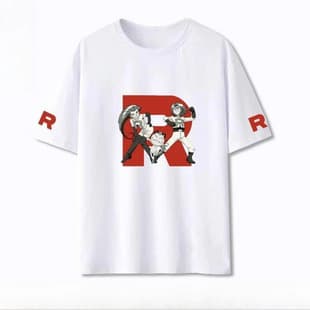 Pokémon Anime Team Rocket Creative Printed T-Shirt