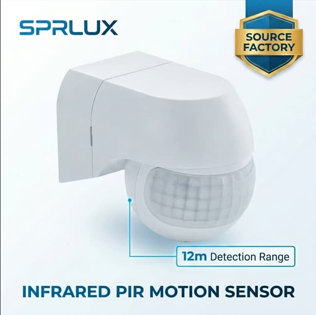 Outdoor Waterproof IP44 PIR Motion Sensor Adjustable Factory