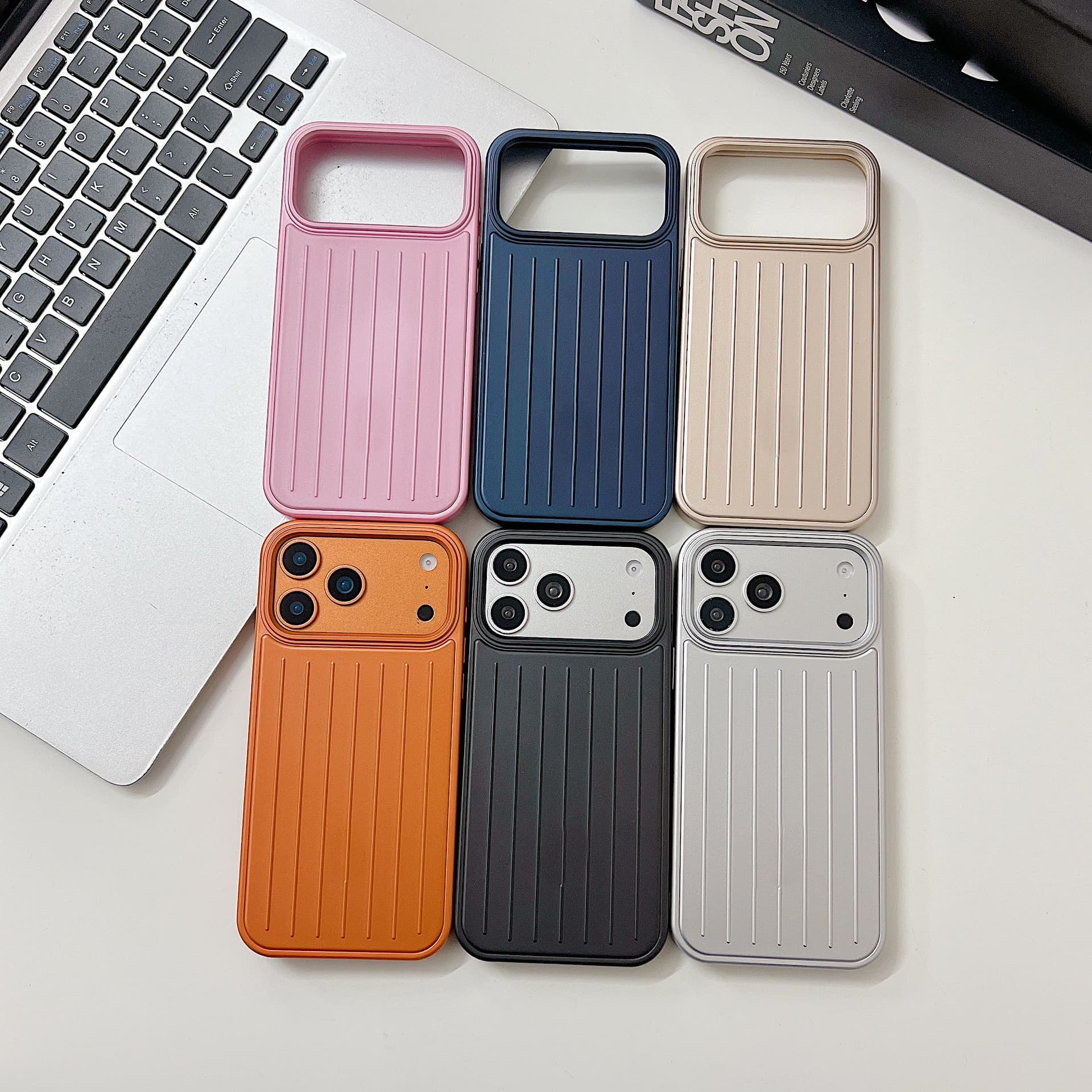 26 new iphone17promax mineral gray magnetic aluminum magnesium alloy black tile mobile phone case16 apple protective cover