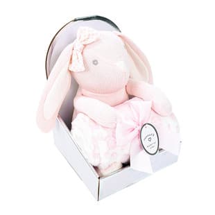 Baby Flannel Blanket Cute Soothing Plush Toy Full Moon Gift Box Newborn Set Sleep Aid Baby Cover Blanket