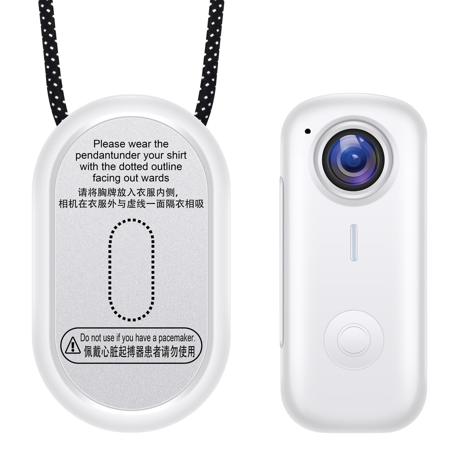 D100 Thumb Camera Pet Recorder Magnetic Action Camera Cat Camera Cycling Recorder