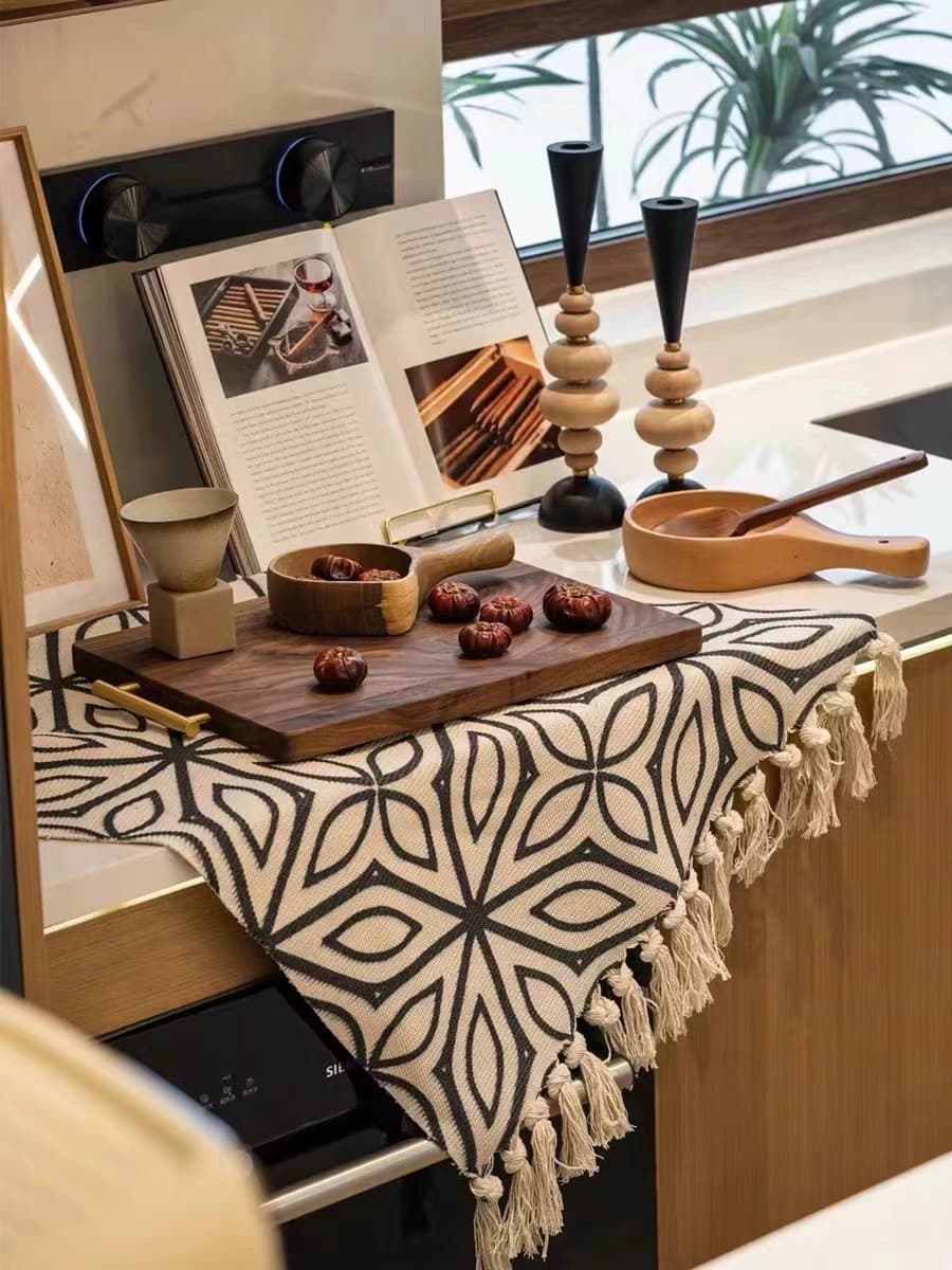 Wabi-sabi Vintage Style Showroom Kitchen Decoration Set Cutting Board Serving Board Furniture Display Countertop Ornaments
