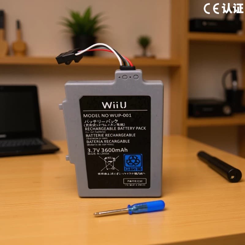 Suitable for Nintendo wiiu handle battery WIIUPAD-001 handle built-in 3600mAh capacity wiiu battery