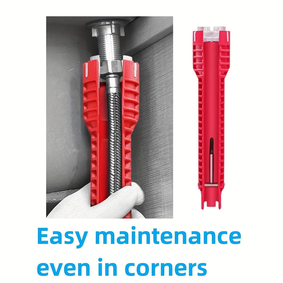 Sink Plumbing Wrench Water Installation Tool Household Water Pipe Faucet Sink Angle Valve Maintenance Disassembly