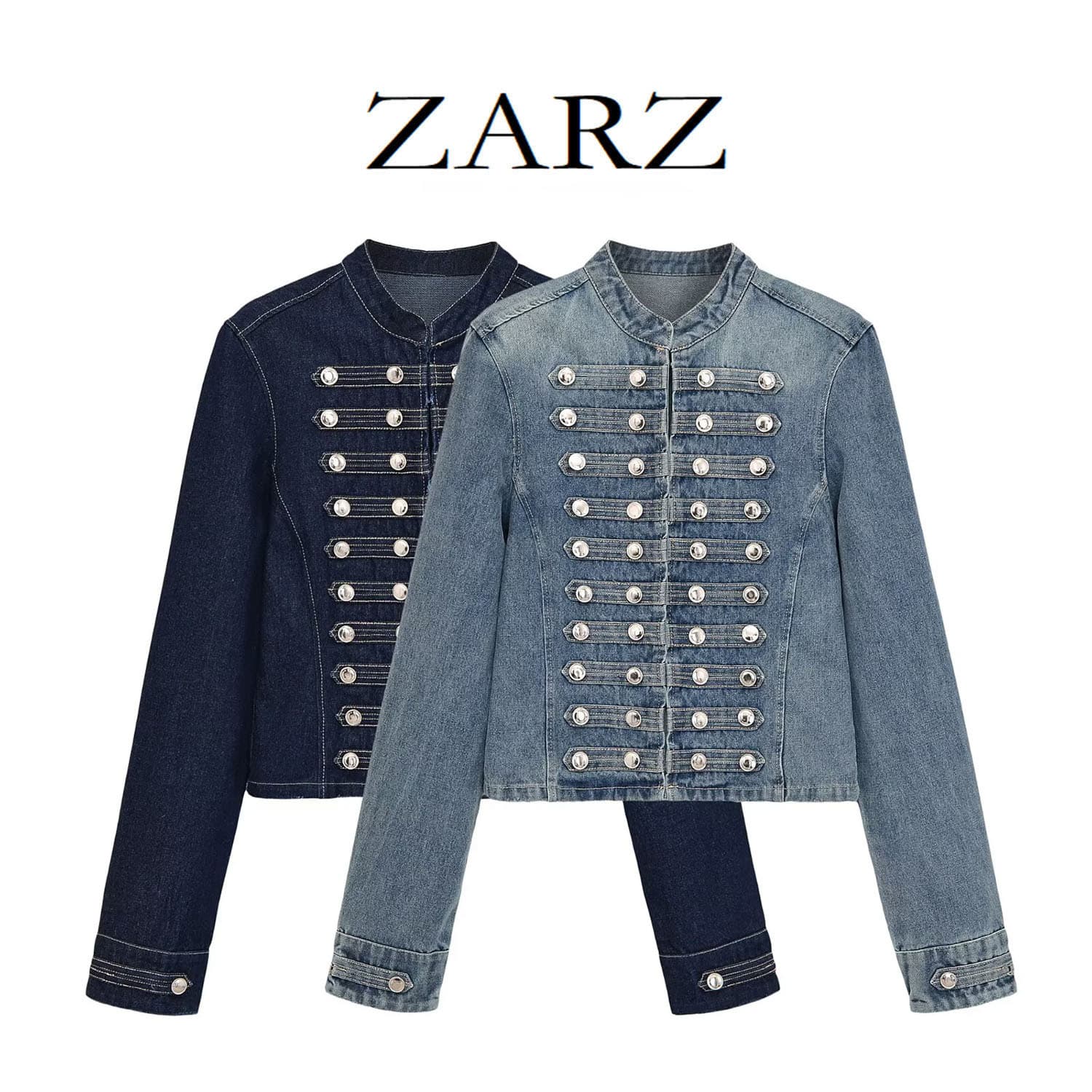 ZARZ Self-Made European & American Style New Women's Fashion Casual Slim-Fit Denim Jacket 0695/274/405
