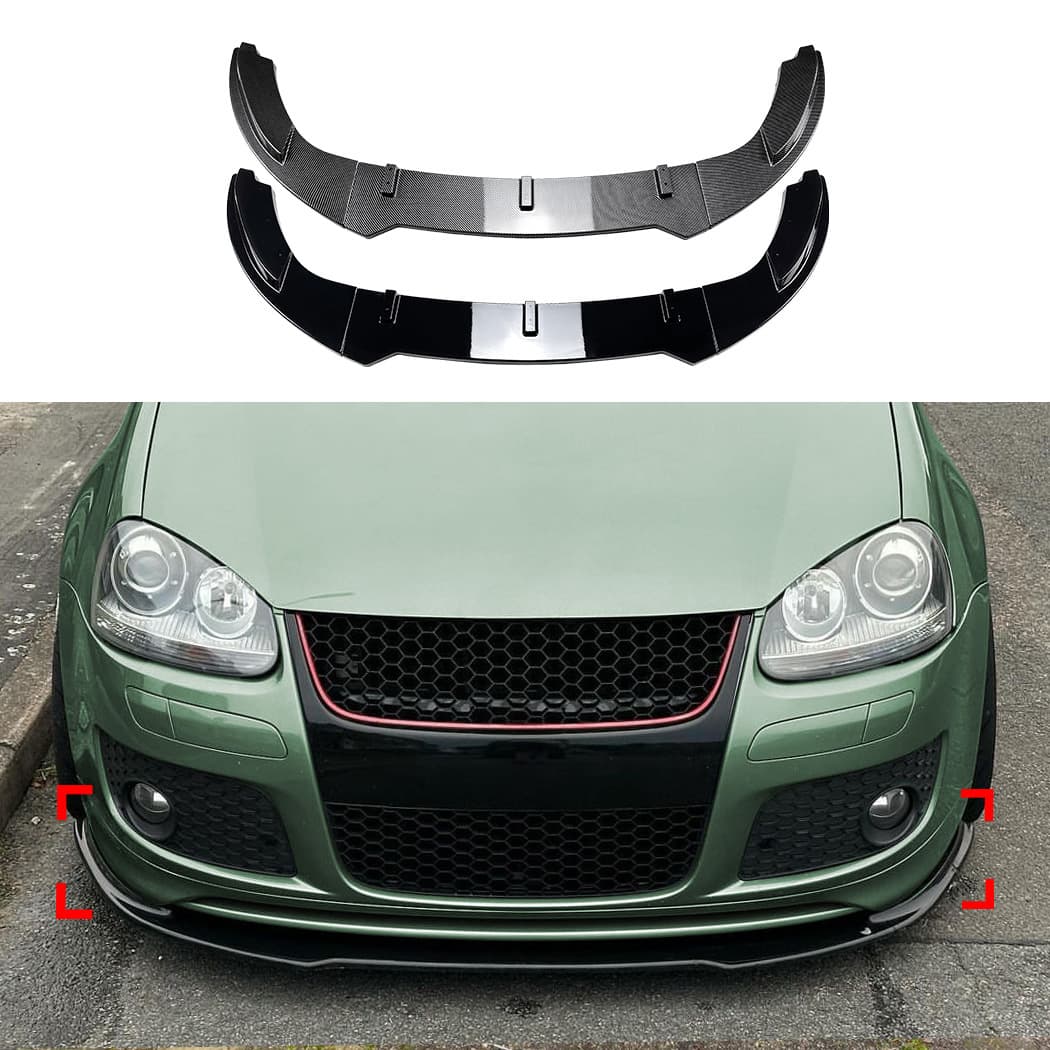 Fit for Volkswagen Golf 5 Golf MK5 GTI Jetta MK5 GLI Front Bumper Lip Spoiler Modification