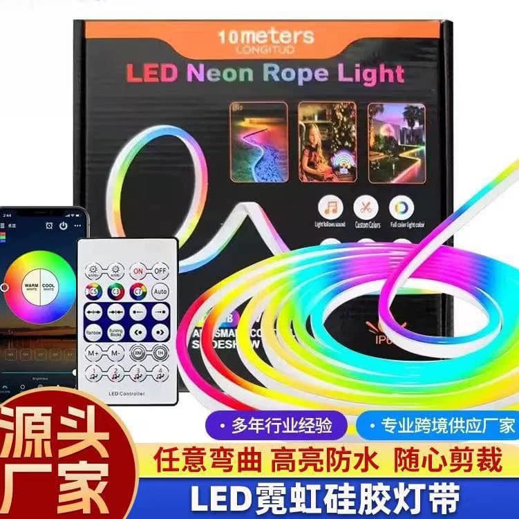 Smart Color-Changing Neon Light Strip USB Port App Music Voice Control Cross-Border Atmosphere Decorative Light
