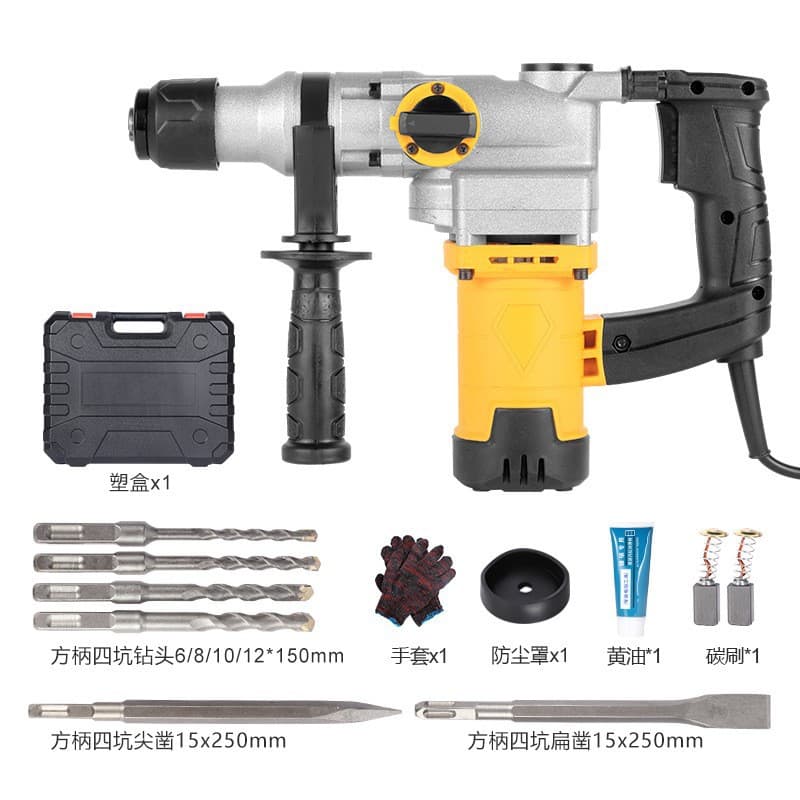 Cross-border direct sales of all-copper electric hammers and picks, multi-functional impact drills for home concrete work and industrial-grade professional tools.