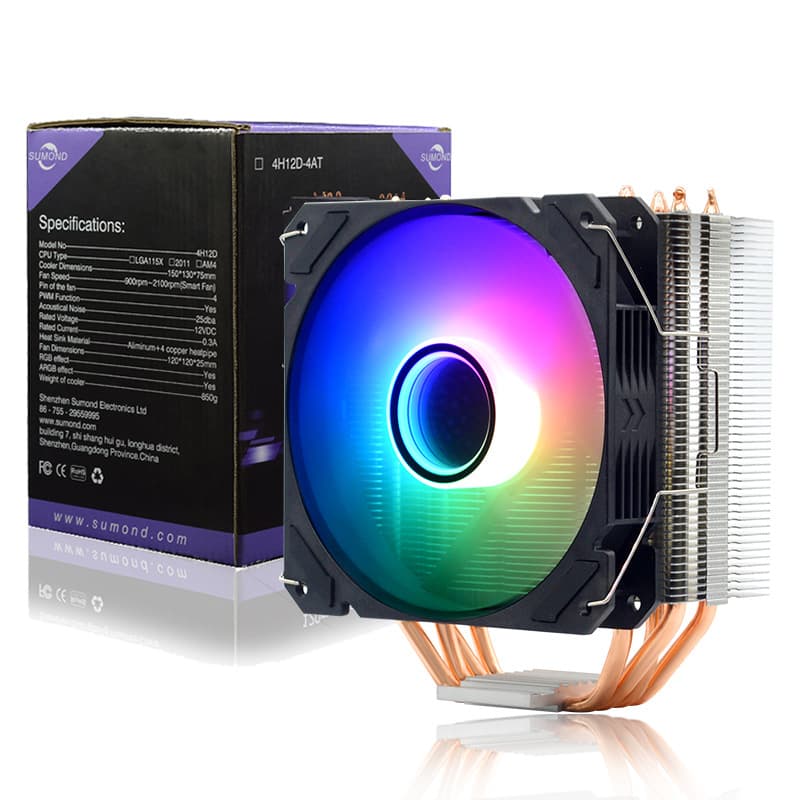 Copper Tube 12th Gen CPU Cooler for LGA1700 1200 1155 Platforms, Hot Selling Recommendation