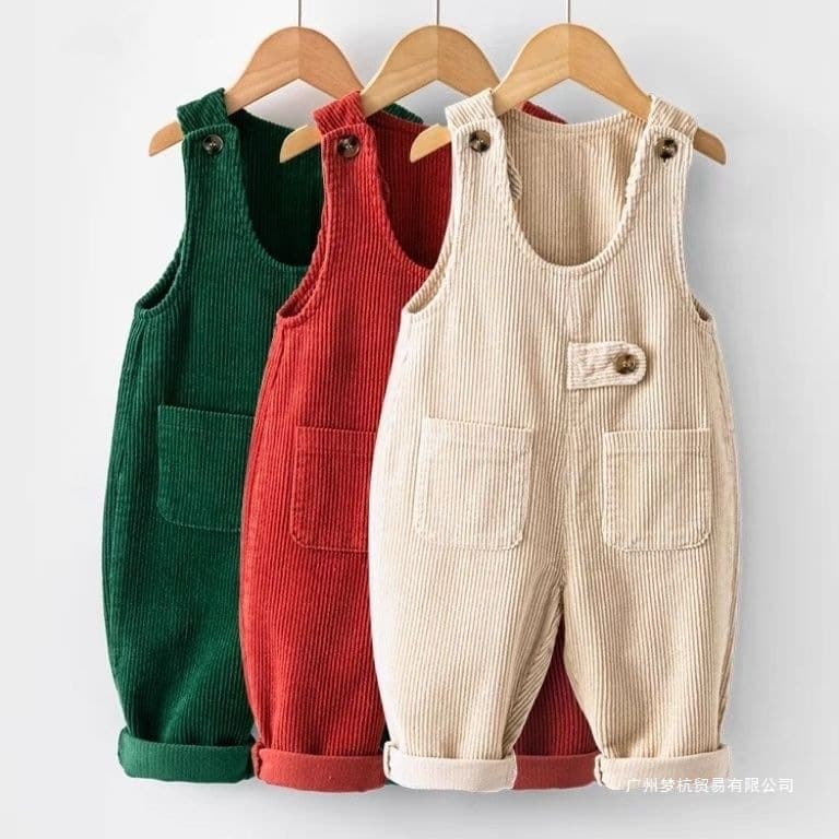 Baby overalls corduroy 2026 spring and autumn new baby cute and stylish children's jumpsuit children's pants