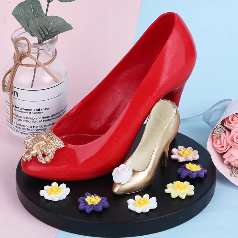 Small High Heel Shoe Set Cake Mold High Heel Shape Fondant Tool DIY Baking Mold Decoration