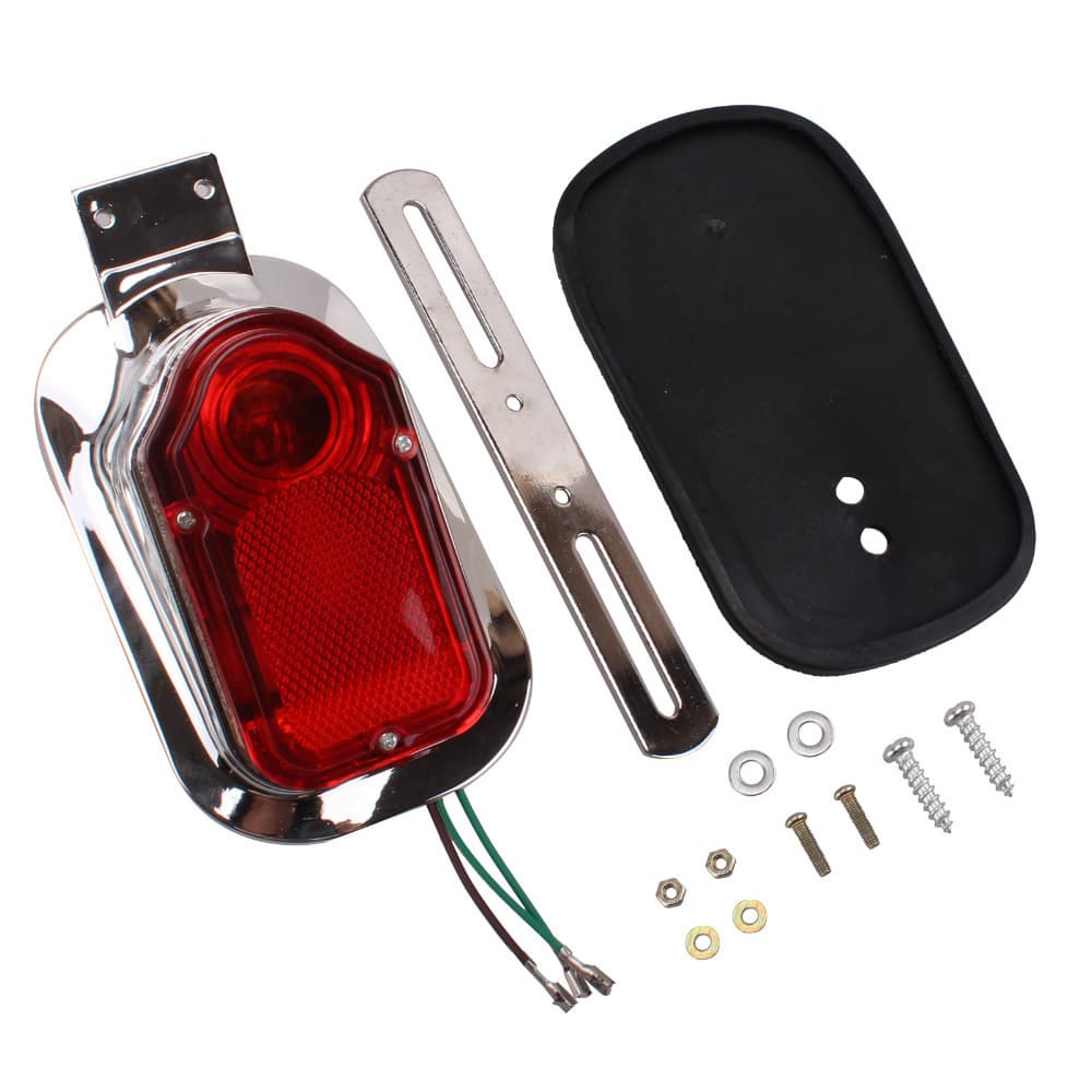 Motorcycle accessories electroplated princess brake steering integrated tail light Harley motorcycle modified tail light indicator light