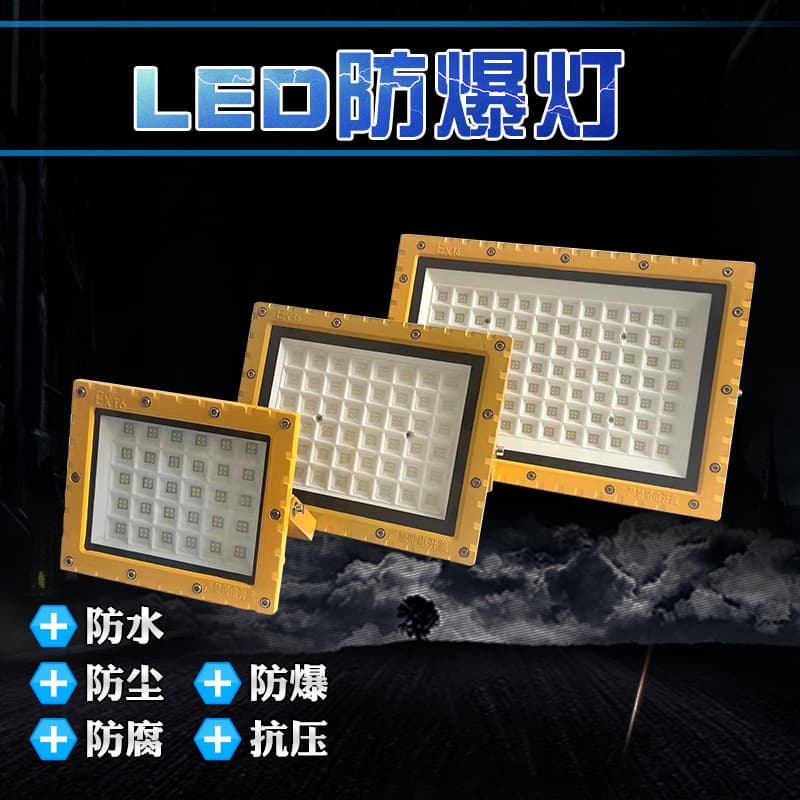 Explosion-proof Light LED Light Industrial 100w Explosion-proof Floodlight Gas Station Factory Square Wall-mounted Explosion-proof Type Floodlight