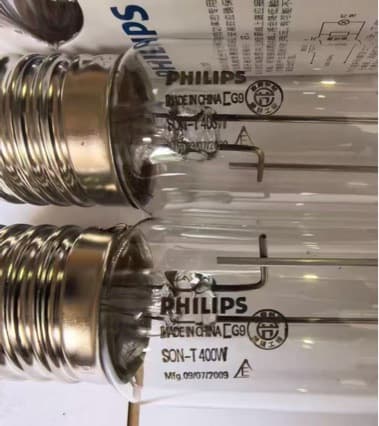 Philips SON-T High Pressure Sodium Lamp, 250W and 400W specifications, E40 base