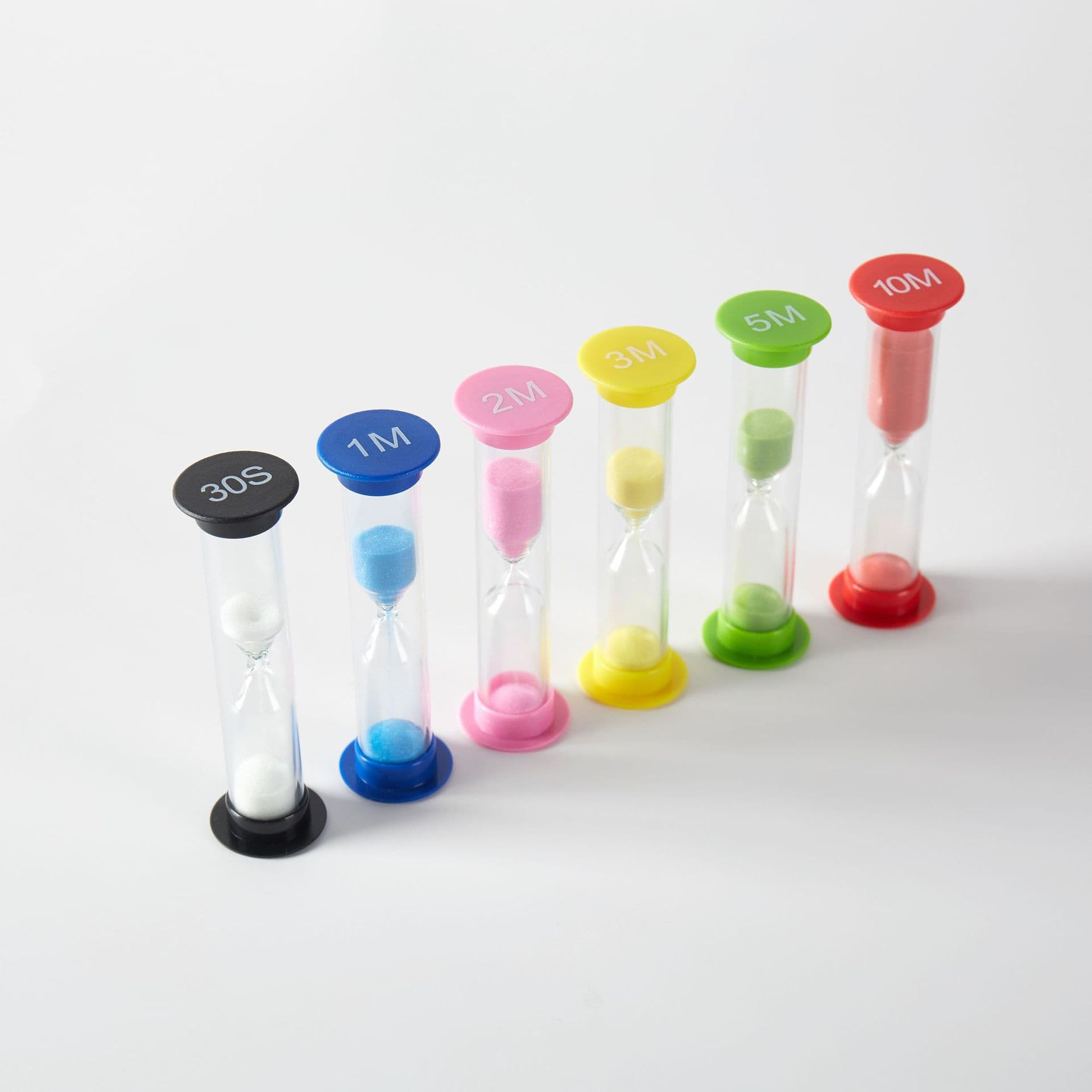 30 Seconds +1+2+3+5+10 Minutes Timer Six-Hourglass Time Set Children Queer Gift Cross-border Product