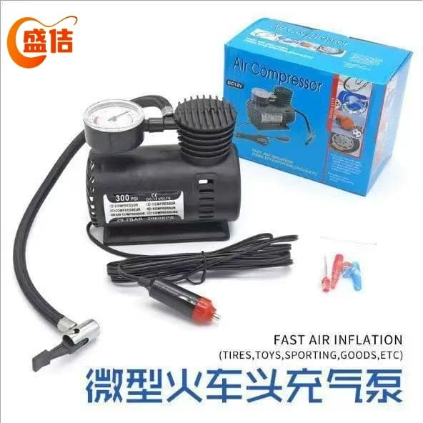 Locomotive Inflator Pump Portable Car Electric Mini Air Pump Promotional Gift 12V Micro Tire Inflator