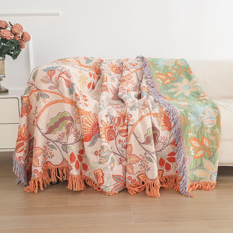Non-Slip Sofa Cushion Cover All-Season Dustproof Backrest Towel Extra Large Simple Modern Cotton Towel Blanket Sofa Protector