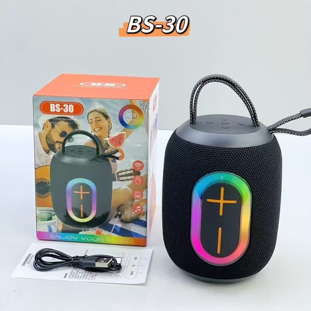 Cross-Border New Wireless Bluetooth Speaker Outdoor Atmosphere Light Desktop Small Speaker Card Slot Bass Bluetooth Speaker