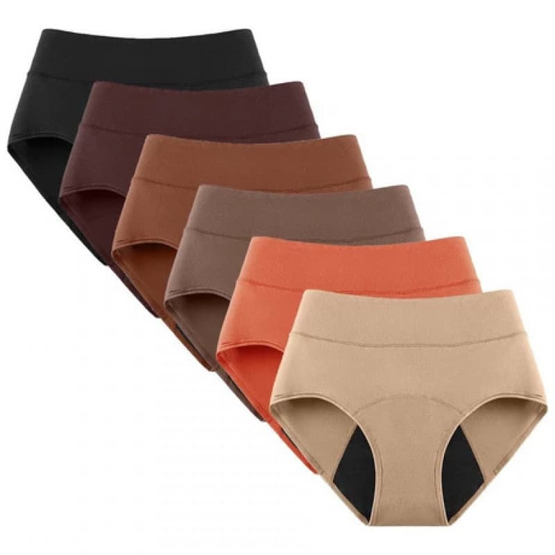 Cross-border Amazon Multi-Color Options 3-Layer Absorbent Period Panties for Women Breathable Leak-Proof Menstrual Underwear for Europe and America