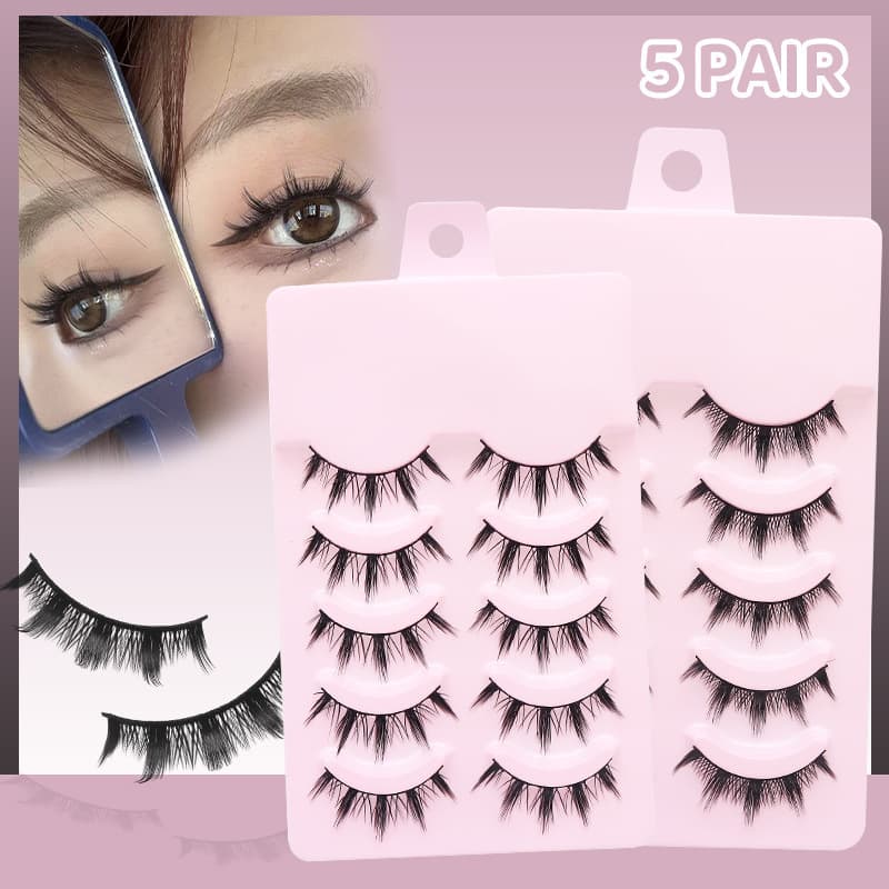 DINGSEN false eyelashes factory has a stable supply of 5 pairs of eyelashes for natural makeup, daily makeup, COS eyelashes in one piece