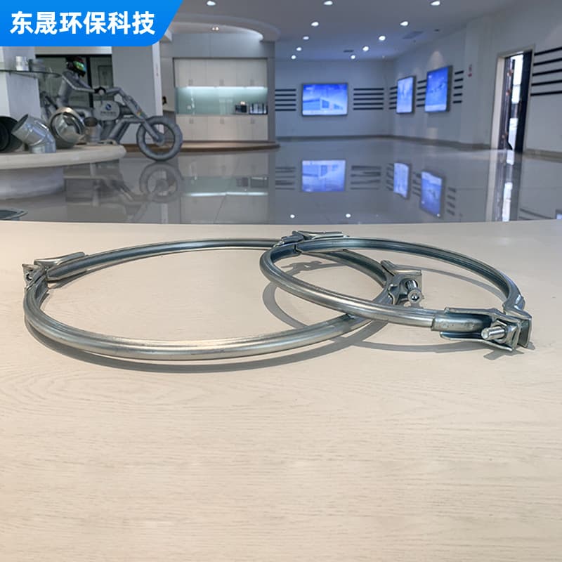 German standard clamp round air duct German standard V-type pipe clamp hose clamp silicone seal U quick connect adjustable clamp