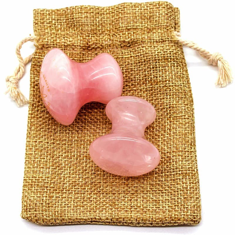 [Factory Wholesale] Rose Quartz Mushroom Massager, Jade Mushroom Shaped Gua Sha Facial and Eye Massager
