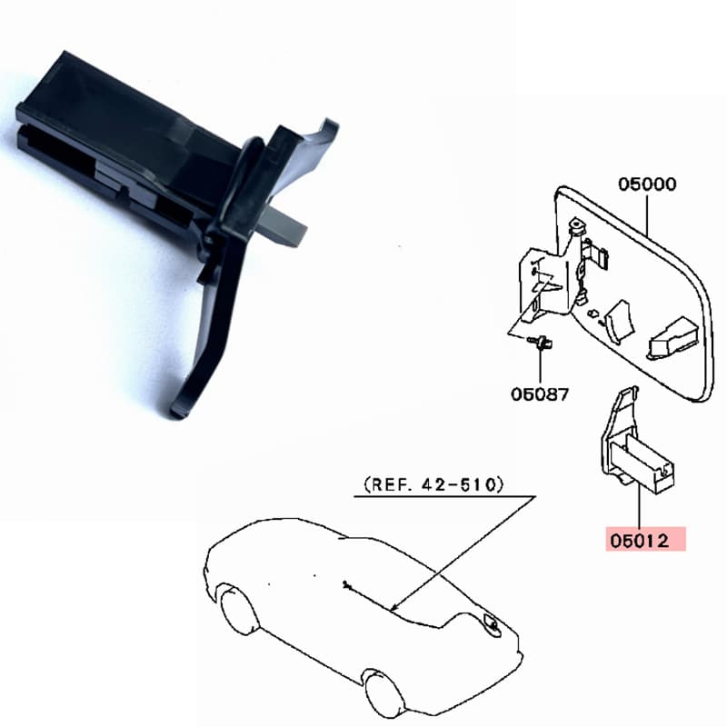 MB827697 MB023335 Fuel Tank Door Lock Compatible with Mitsubishi EVO 345th Generation Lancer 97-00 Model Lingshen