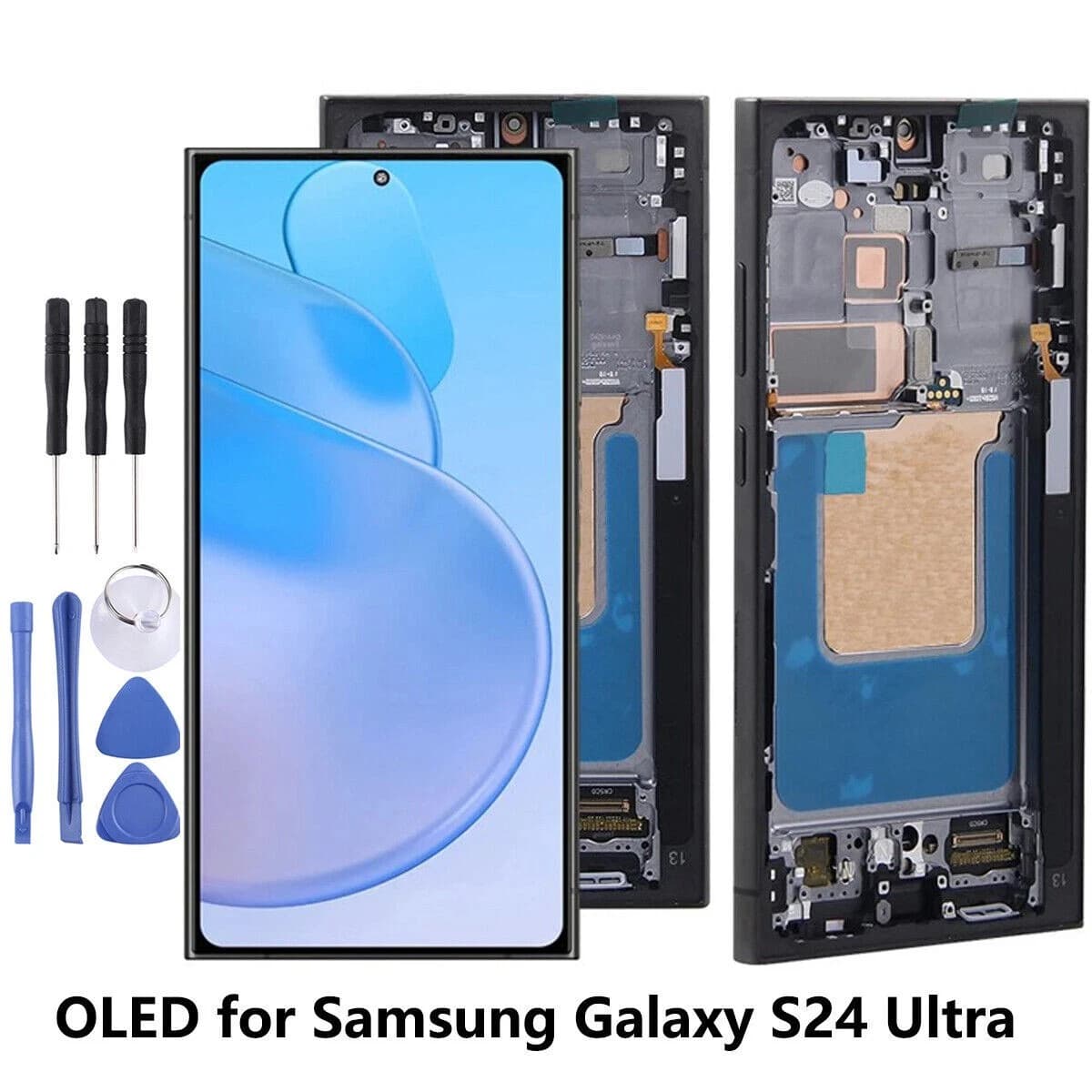 Suitable for Samsung S24Ultra screen assembly framed S928 curved 5G LCD OLED display touch screen