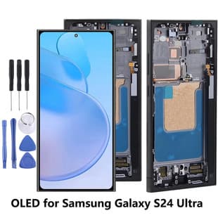 For Samsung S24 Ultra Screen Assembly with Frame S928 Curved 5G LCD OLED Display Touch Screen