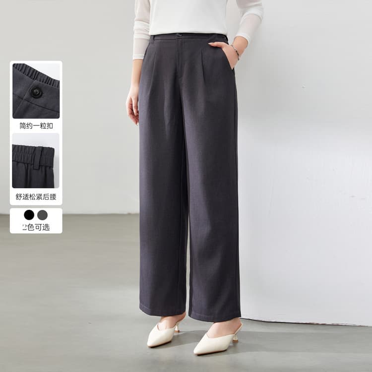 【Lazy Drape Elastic Back Waist Versatile Slimming Pants】Xianlixiu Plus Size Women's for Curvy Women, 2025 Spring New Arrival