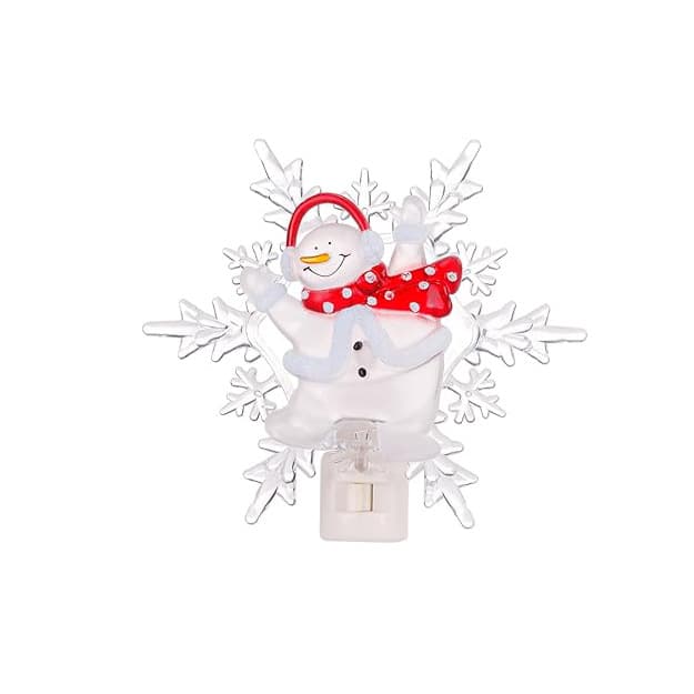 UL E12 360-Degree Rotating Switch LED Night Light - Snowman