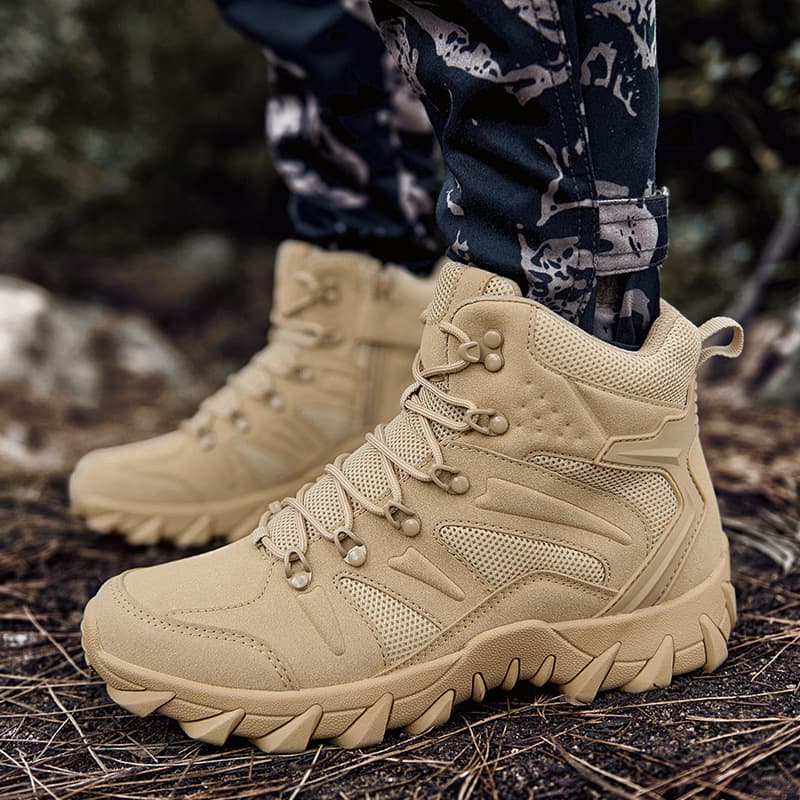 Cross-border popular plus-size outdoor hiking boots, field combat shoes, trekking boots, men's training boots, desert combat boots