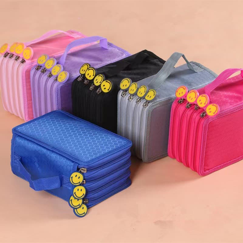 Men's Women's Painting Coloring Pen Bag Stationery Box Secret Garden 72 Holes Four Layer Anti-fall Art Nail Pen Bag