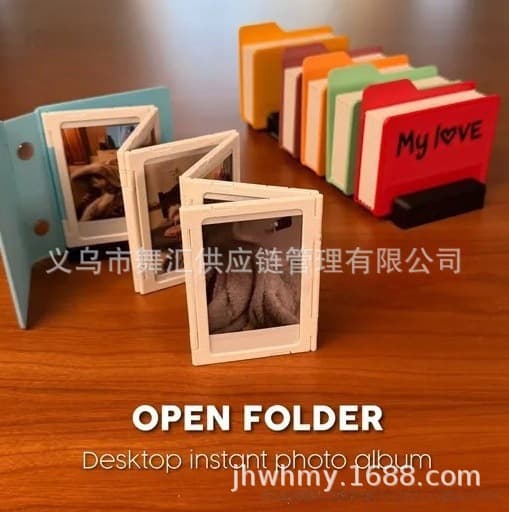 Cross-border creative hot-selling new desktop instant photo album DESKTOP INSTANT PHOTO ALBUM folder