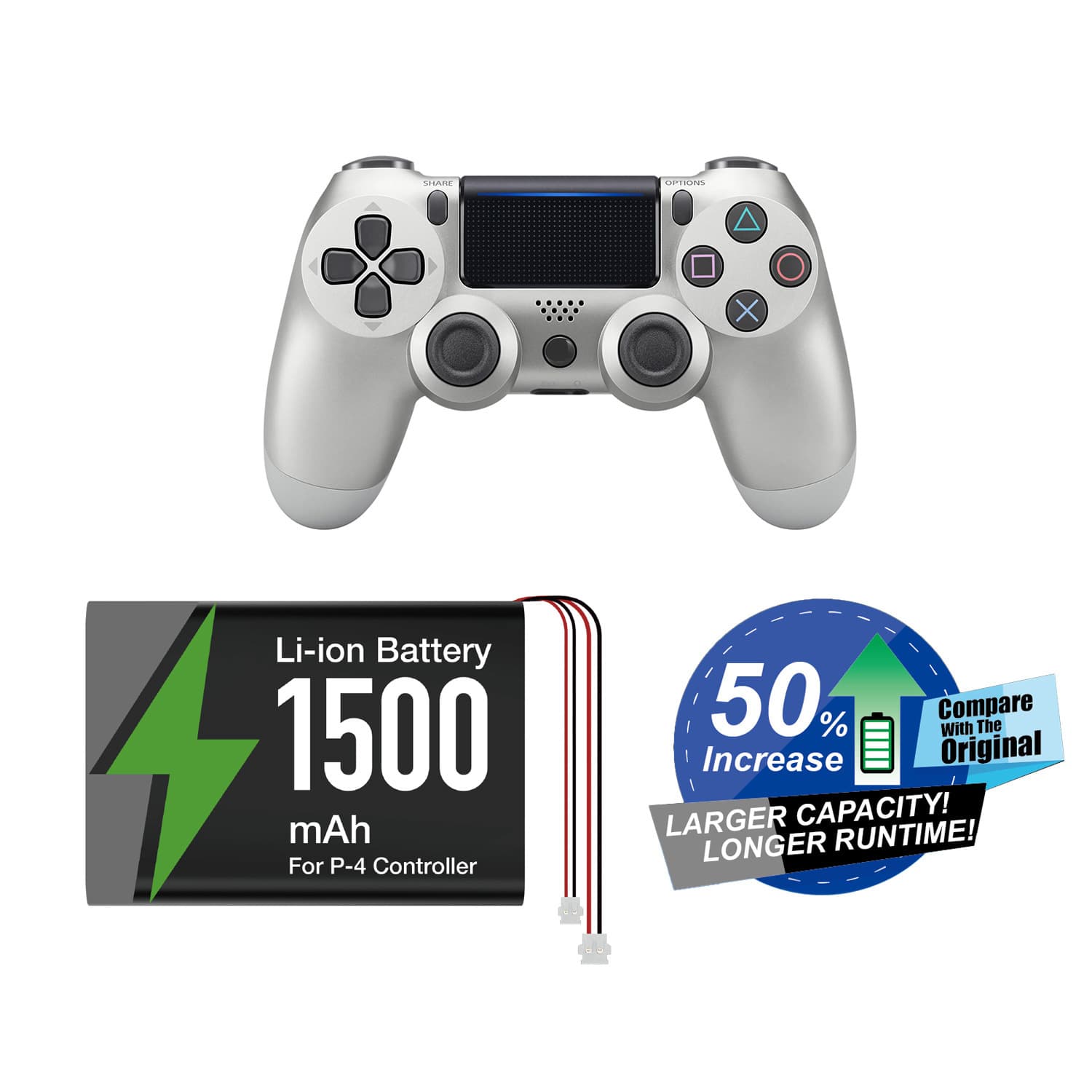 PS4 Game Controller Battery Pack PS4 Wireless Controller Battery Pack + Screwdriver Set TP4-5401